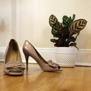 Summer Sale! Neutral Peep Toe Stilettos - Size 6.5 - Never Worn